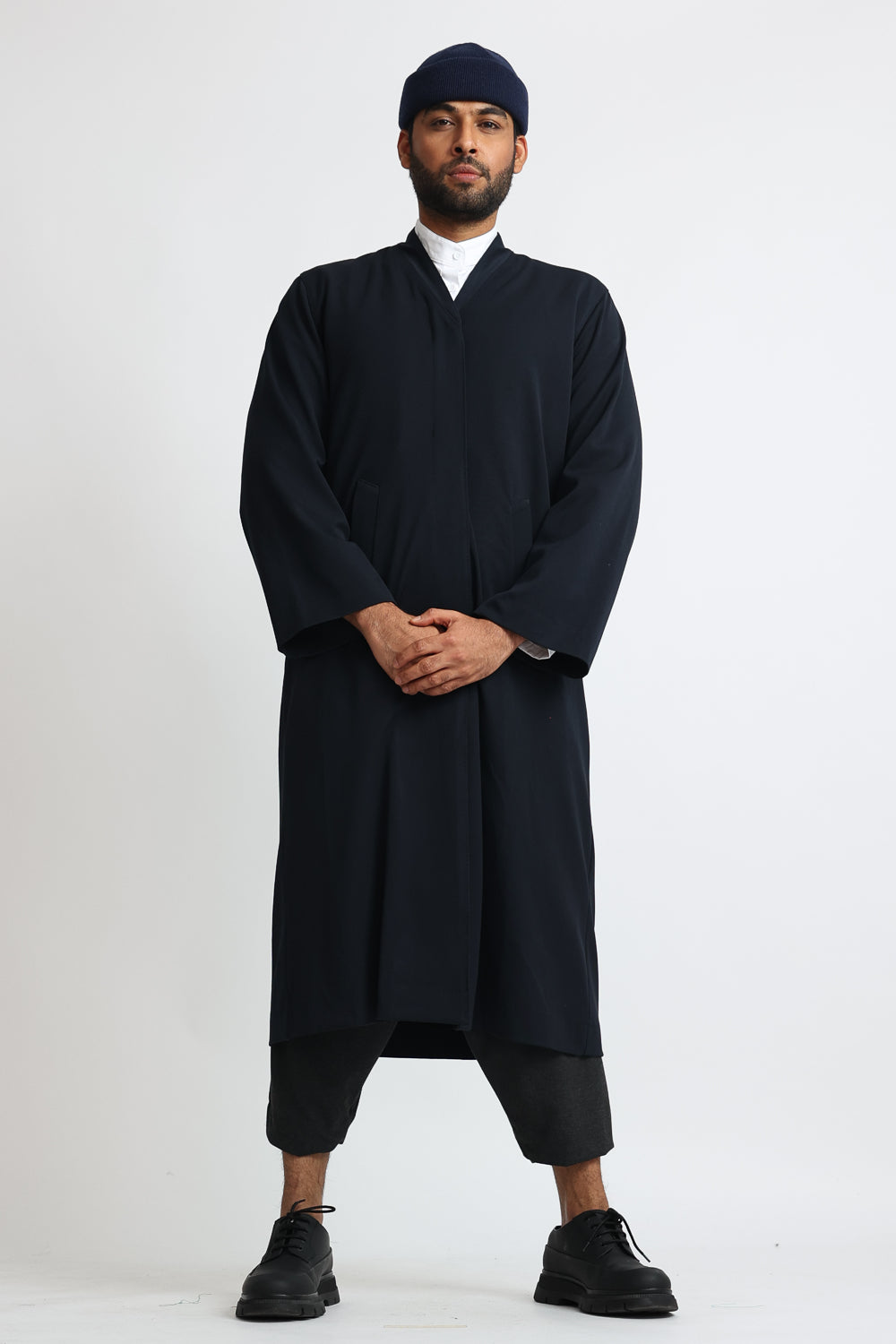 Cloak Overcoat: Navy