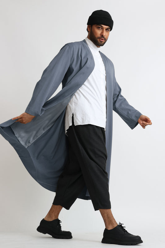 Cloak Overcoat: Charcoal Grey